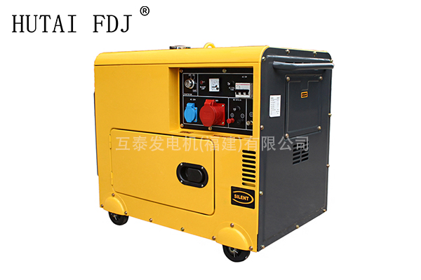 5-6KW風冷柴油發電機組220/380v雙（shuāng）電（diàn）壓移（yí）動式備用電源小功率