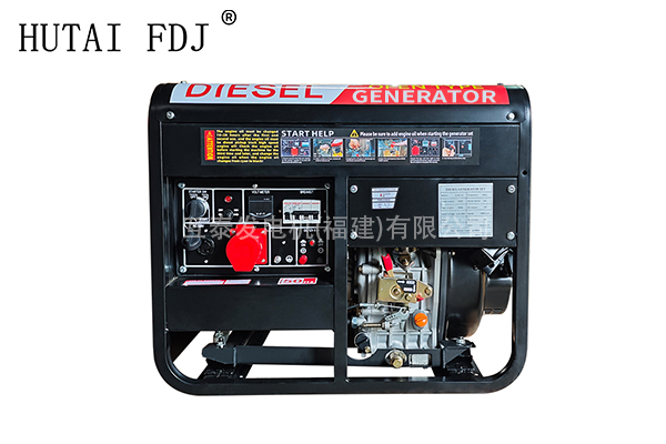 5-6KW風冷（lěng）柴油發電機組220/380v雙電壓移動式備用電源小功率（lǜ）